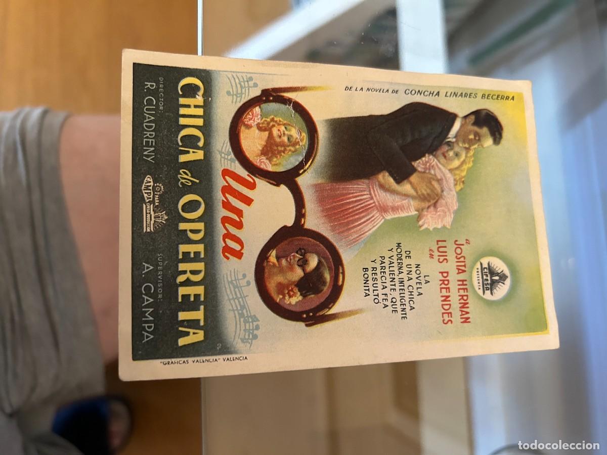 Cine: 1912 UNA CHICA DE OPERETA SIN PUBLICIDAD BUEN ESTADO