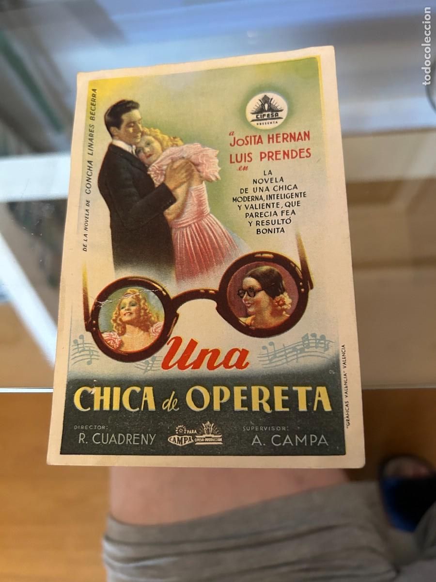 Cine: 1912 UNA CHICA DE OPERETA SIN PUBLICIDAD BUEN ESTADO