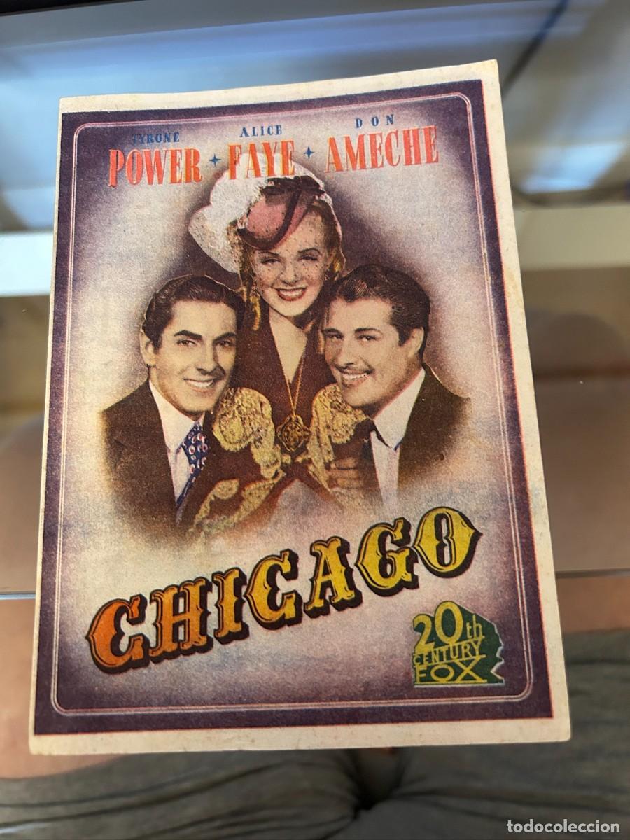 Cine: 1924 CHICAGO CINE IDEAL ALICANTE CON PUBLICIDAD BUEN ESTADO