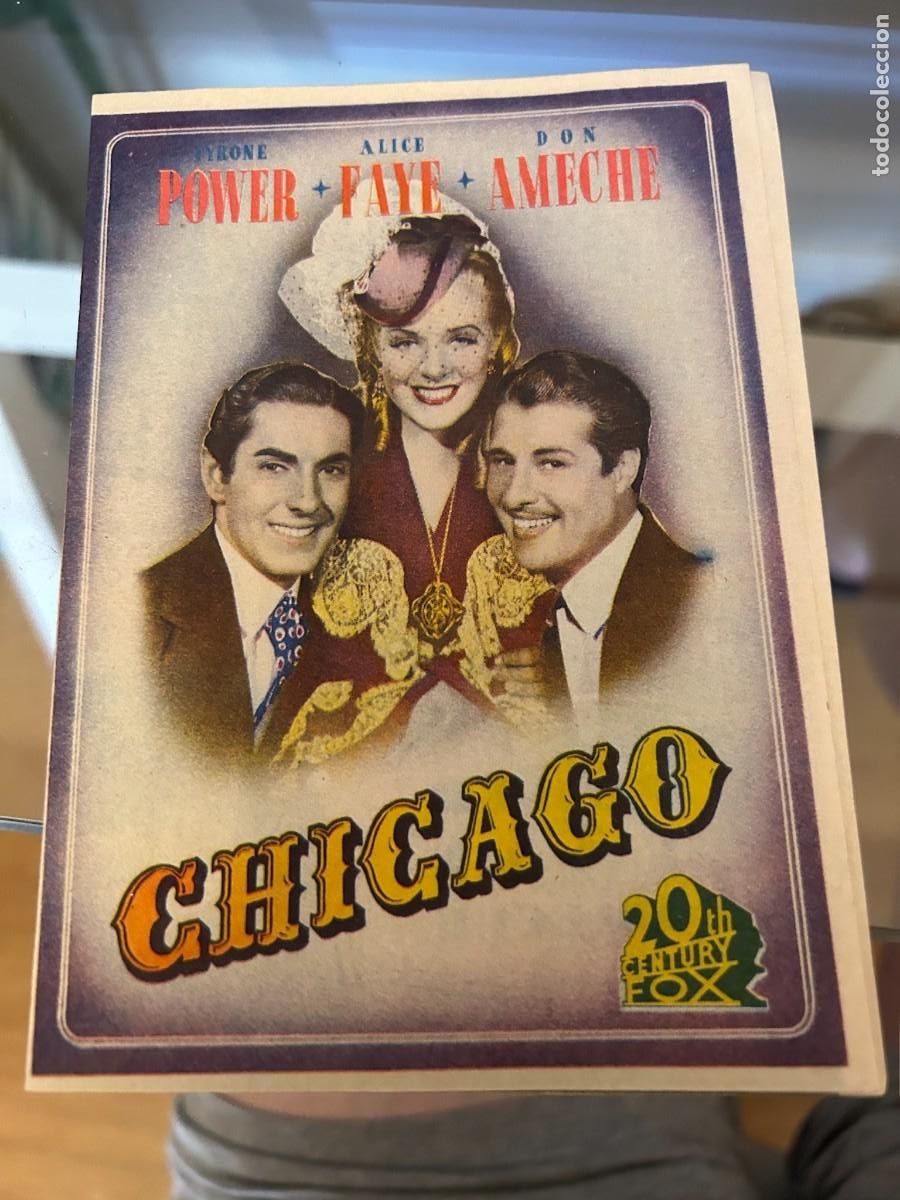 Cine: 1926 CHICAGO POLA DE SIERO CON PUBLICIDAD BUEN ESTADO