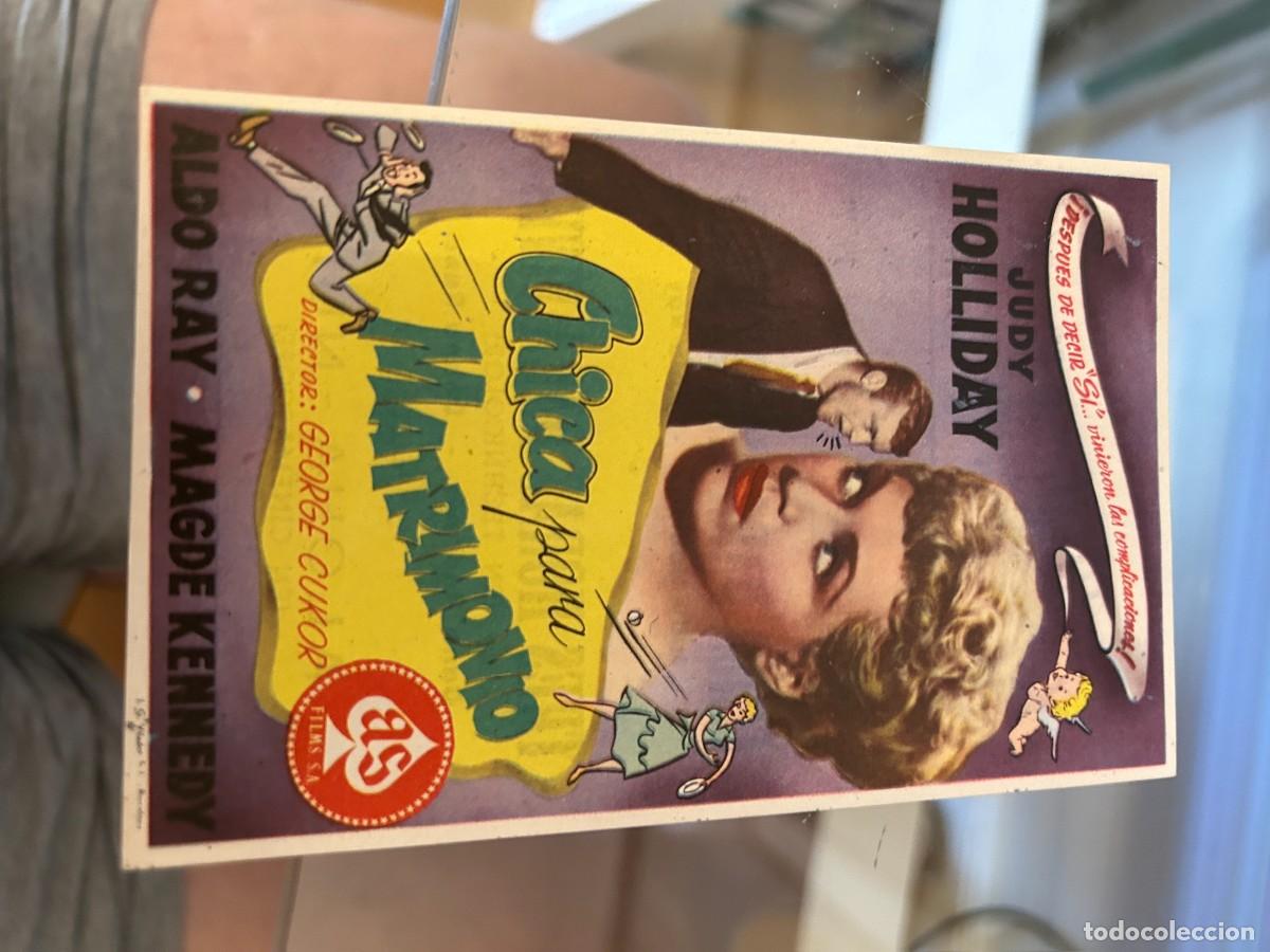 Cine: 1929 CHICA PARA MATRIMONIO CINE MARTINENSE BARCELONA CON PUBLICIDAD BUEN ESTADO