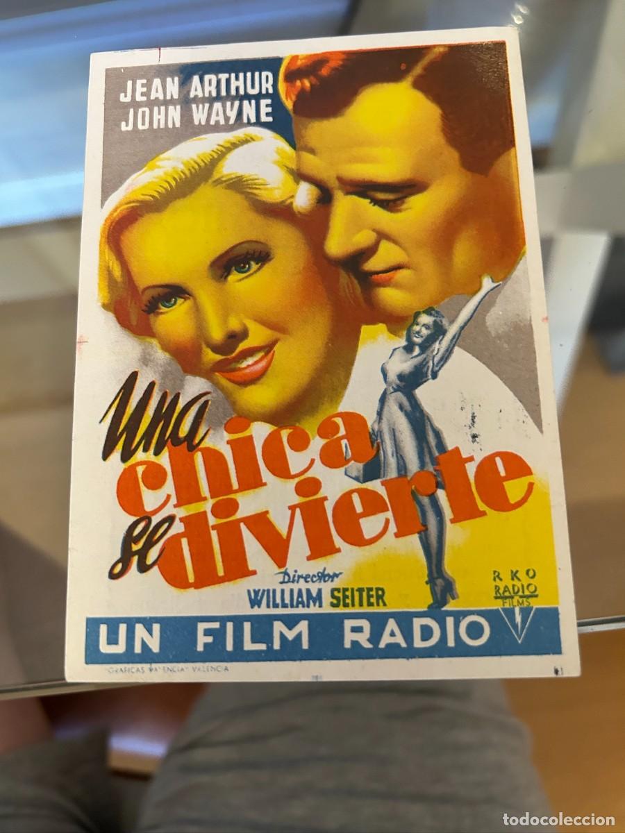Cine: 1938 UNA CHICA SE DIVIERTE TEATRO CINE ALEGRIA Y CINE DORADO CON PUBLICIDAD BUEN ESTADO