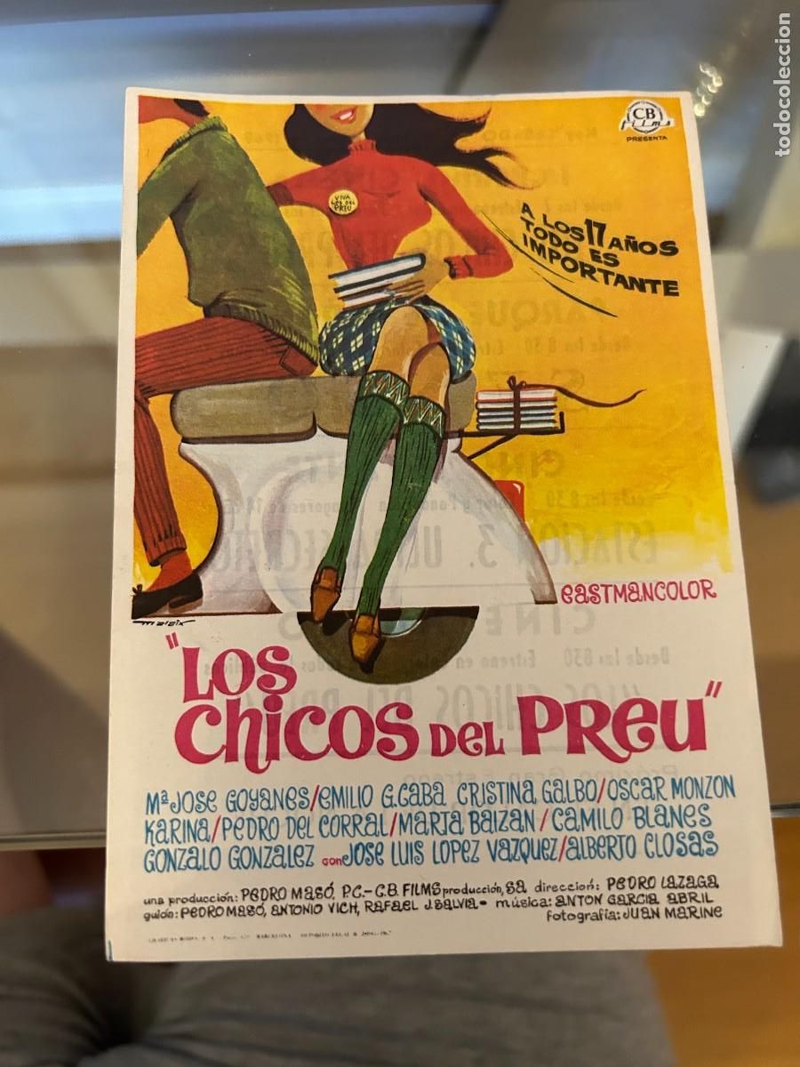 Cine: 1942 LOS CHICOS DE PREU IMPERIAL CINEMA LA LINEA CADIZ CON PUBLICIDAD BUEN ESTADO