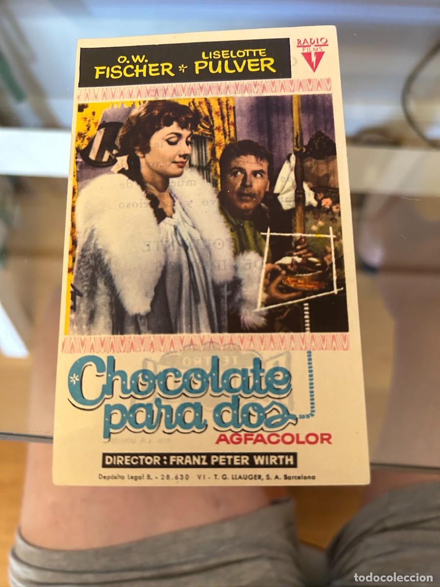 Cine: 1949 CH0COLATE PARA DOS TEATRO PRINCIPAL BARCELONA CON PUBLICIDAD BUEN ESTADO