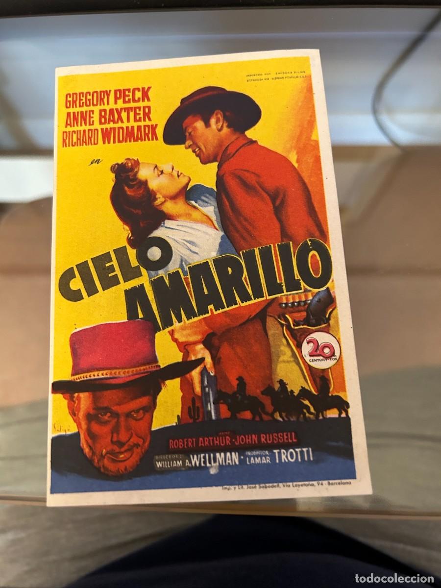 Cine: 1962 CIELO AMARILLO SIN PUBLICIDAD BUEN ESTADO