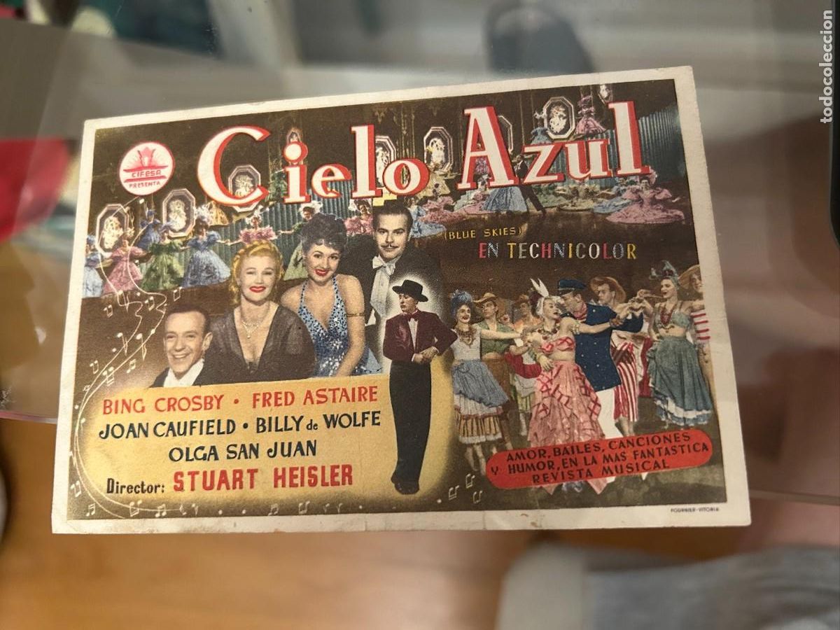 Cine: 1965 CIELO AZUL SIN PUBLICIDAD NUEVO FRED ASTAIRE
