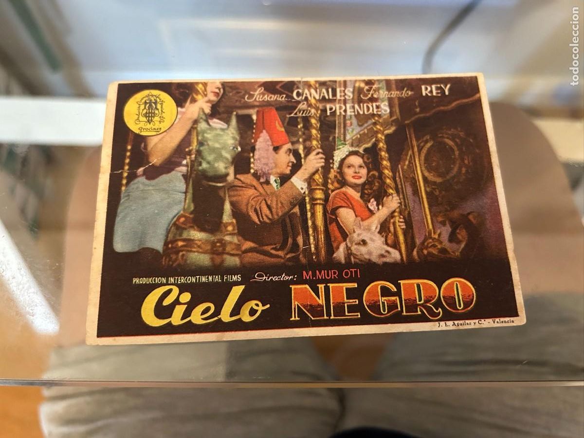 Cine: 1967 CIELO NEGRO TEATRO-CINE CAROLINA LA CAROLINA CON PUBLICIDAD BUEN ESTADO