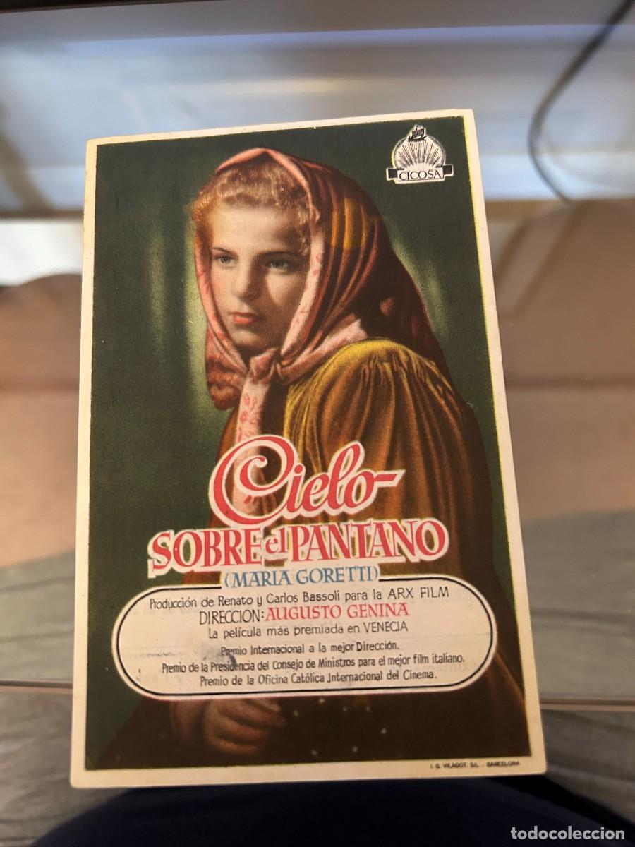 Cine: 1970 CIELO SOBRE EL PANTANO PATRONATO CONQUISTICO PREMIA DE MAR CON PUBLICIDAD BUEN ESTADO