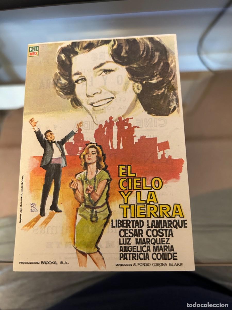 Cine: 1971 EL CIELO Y LA TIERRA CINE CERVANTES JAEN CON PUBLICIDAD BUEN ESTADO