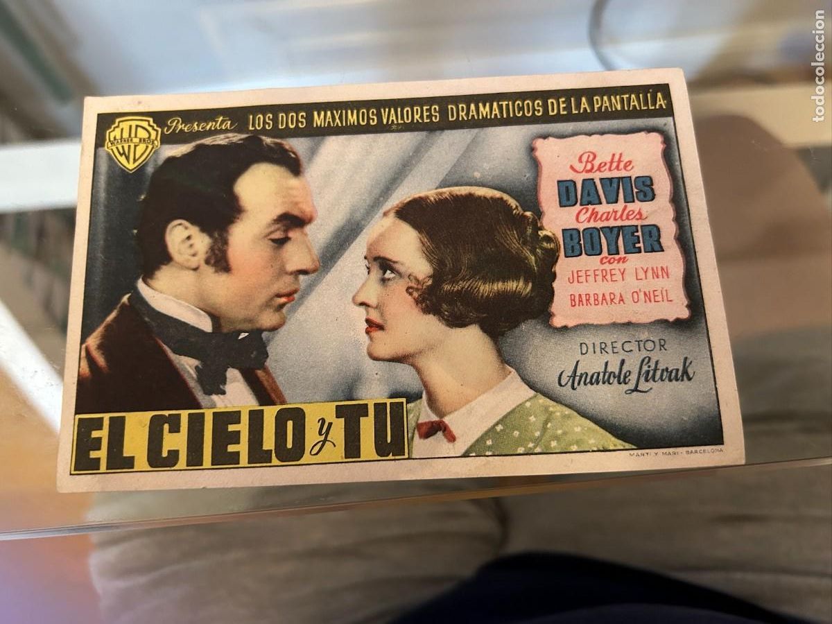 Cine: 1974 EL CIELO Y TU SIN PUBLICIDAD BUEN ESTADO