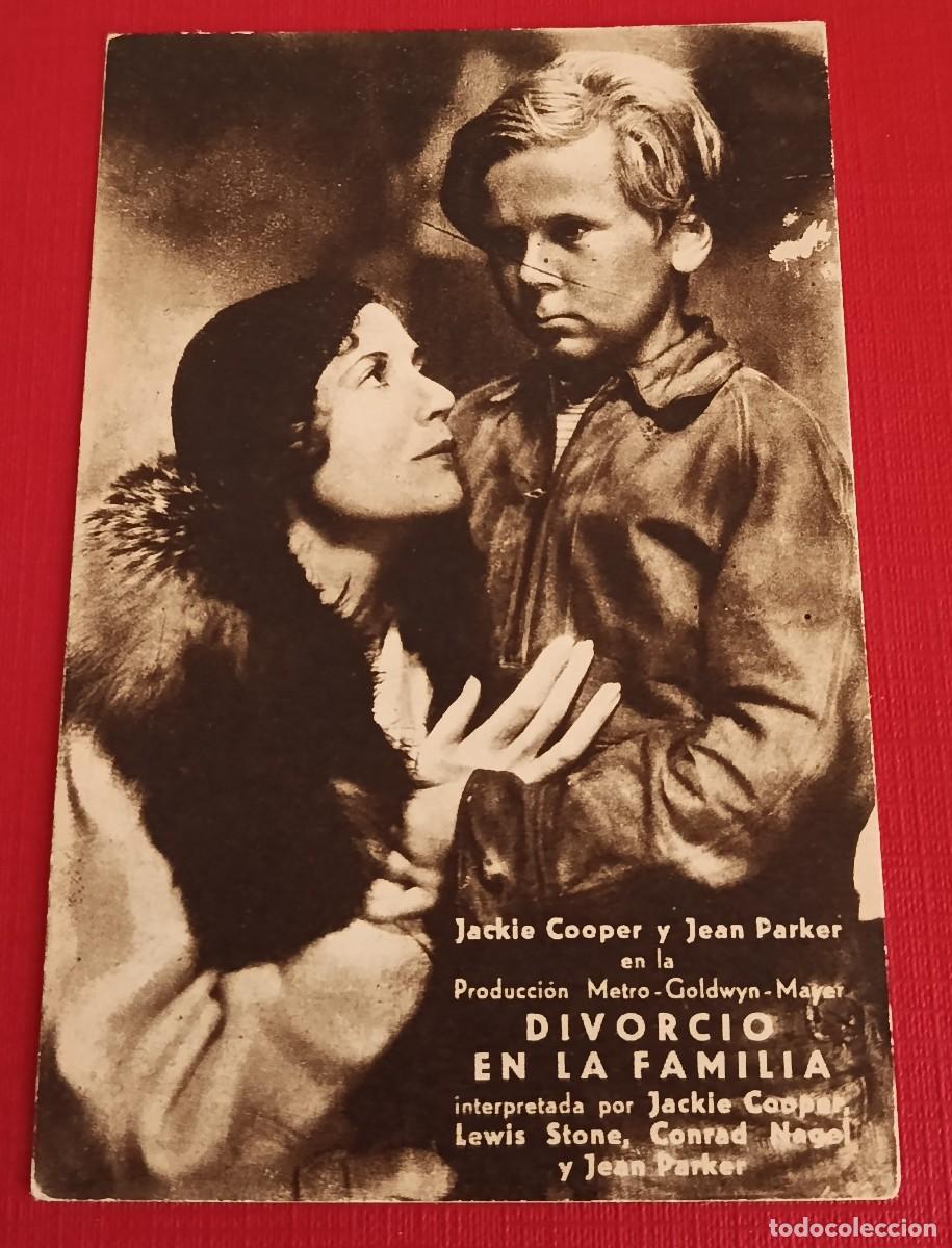 Cine: FOLLETO DE MANO - DIVORCIO EN LA FAMILIA - JACKIE COOPER - JEAN PARKER - CIRCA 1930