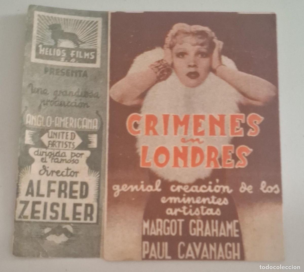 Cine: CRIMENES EN LONDRES - PROGRAMA DE CINE