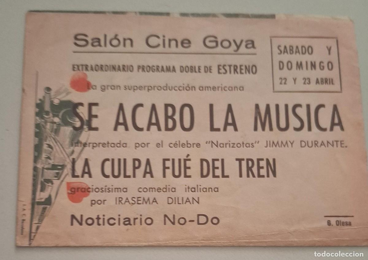 Cine: LA CULPA FU&Eacute; DEL TREN - PROGRAMA DE CINE - Foto 3