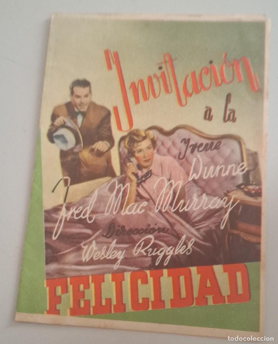 Cine: INVITACI&Oacute;N A LA FELICIDAD - PROGRAMA DE CINE