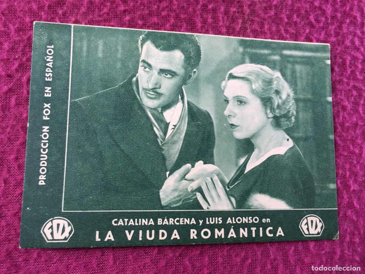 Cine: PROGRAMA DE CINE , TARJETA , FOX - LA VIUDA ROM&Aacute;NTICA - CATALINA B&Aacute;RCENA , LUIS ALONSO , MONA MARIS