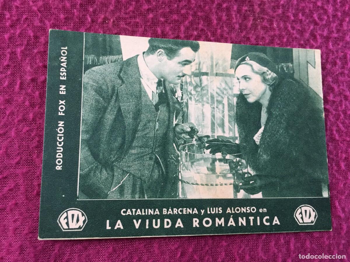 Cine: PROGRAMA DE CINE , TARJETA , FOX - LA VIUDA ROM&Aacute;NTICA - CATALINA B&Aacute;RCENA , LUIS ALONSO , MONA MARIS