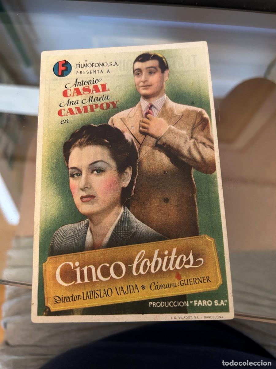 Cine: 1991 cinco lobitos teatro duque de rivas cordoba con publicidad buen estado
