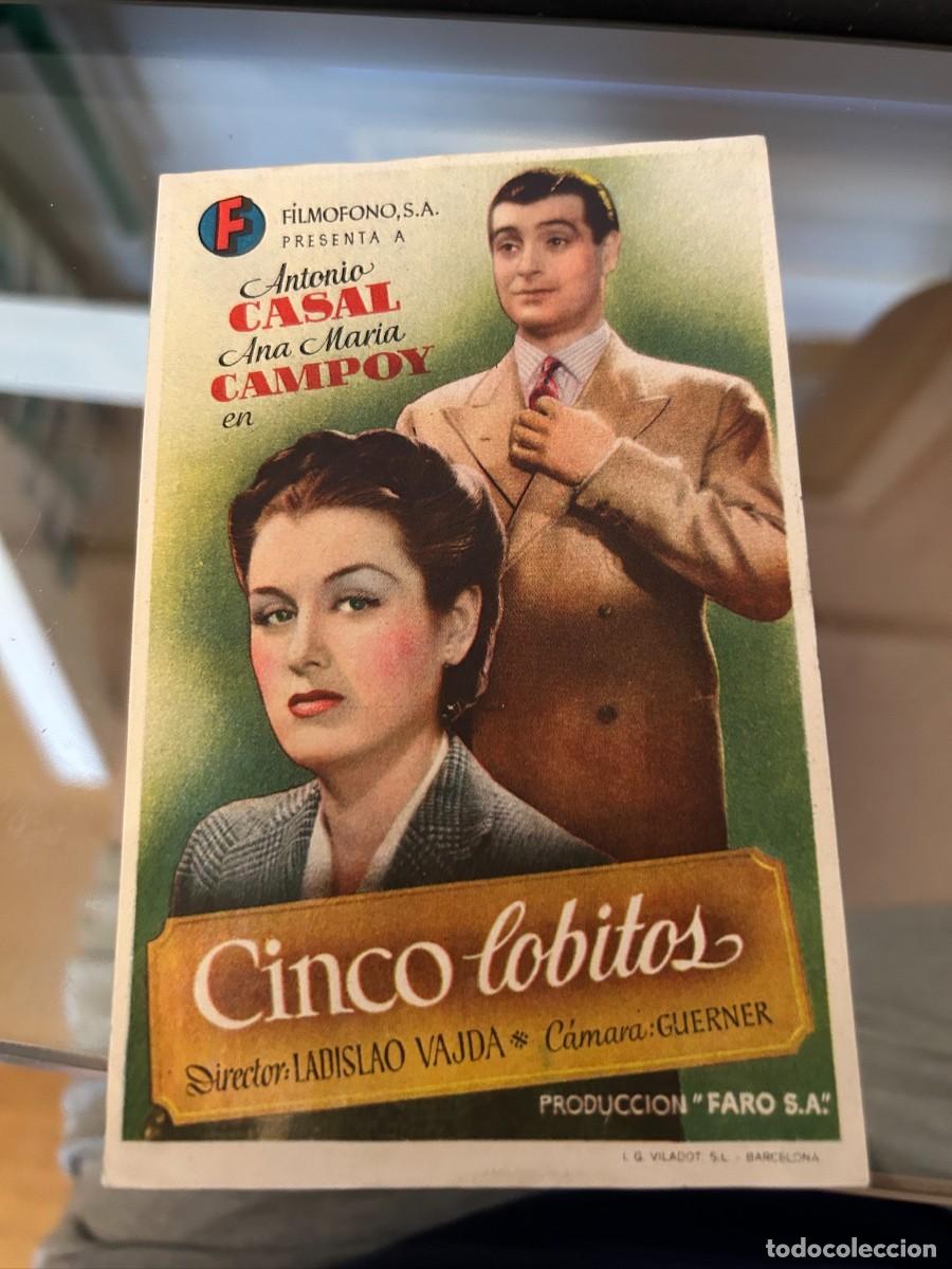 Cine: 1992 cinco lobitos sin publicidad buen estado