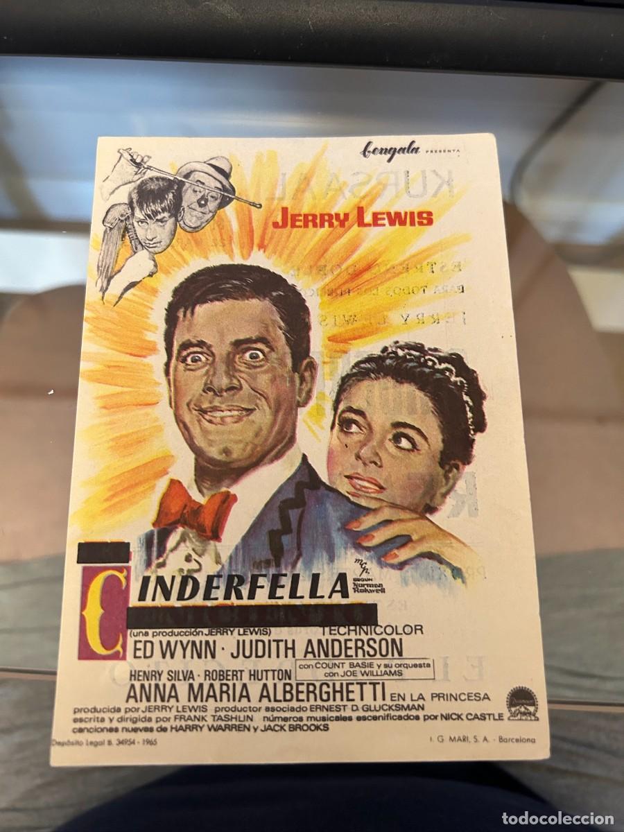 Cine: 1995 cinderfella cine kursaal reus con publicidad buen estado