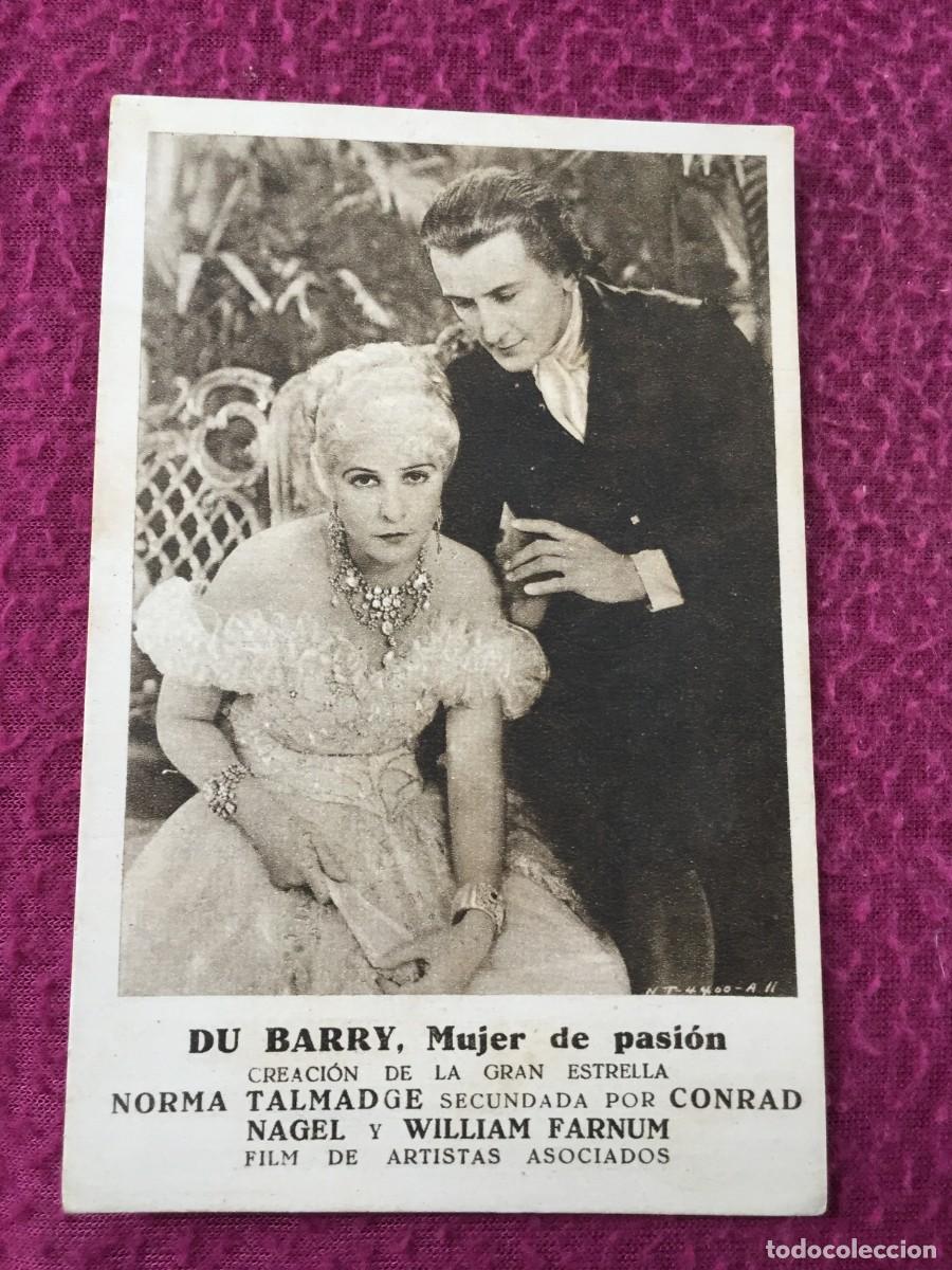 Cine: PROGRAMA DE CINE DU BARRY, MUJER DE PASI&Oacute;N, NORMA TALMADGE, A&Ntilde;OS 1930&rsquo;S