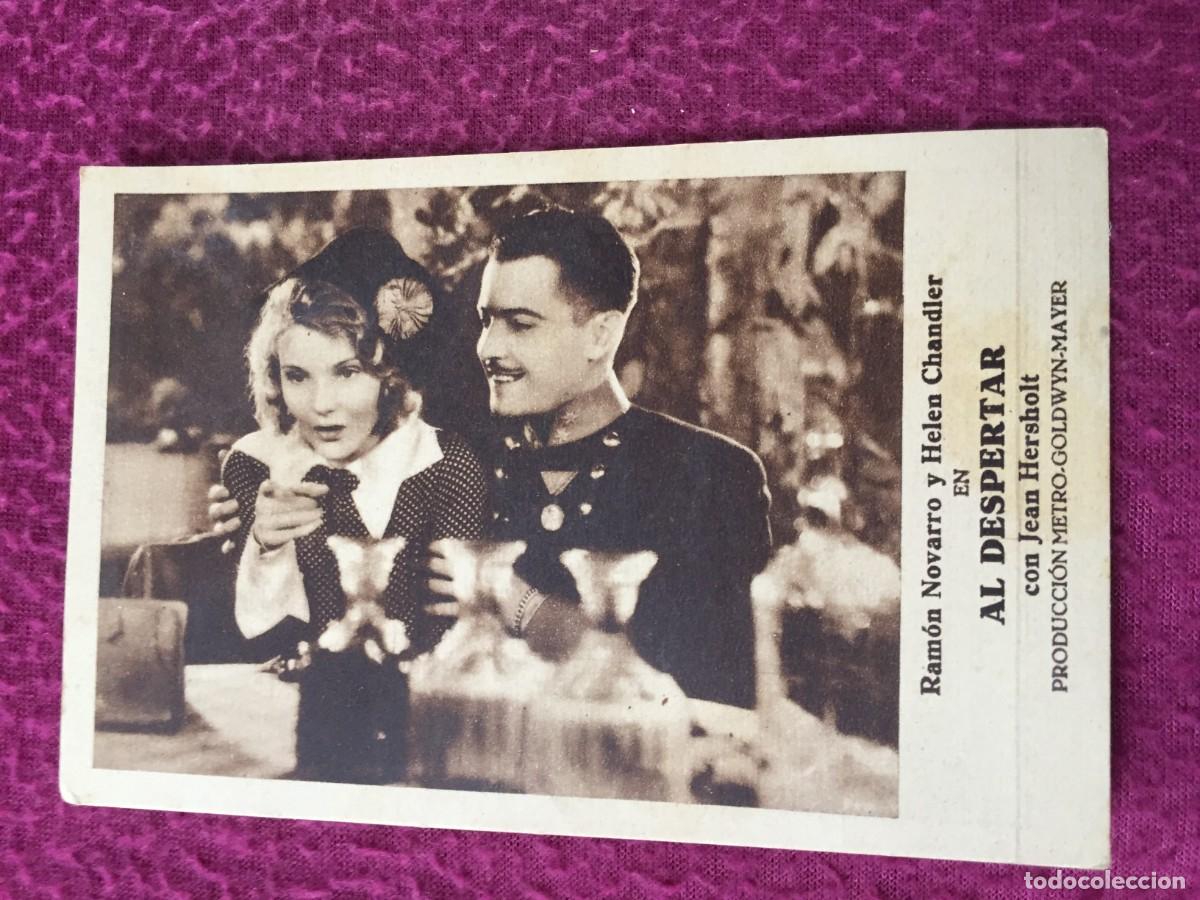 Cine: AL DESPERTAR PROGRAMA TARJETA MGM RAMON NOVARRO HELEN CHANDLER