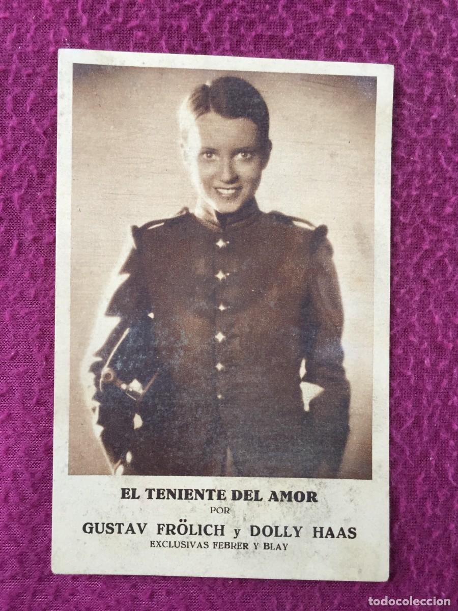 Cine: TARJETA PROGRAMA DE CINE-EL TENIENTE DEL AMOR