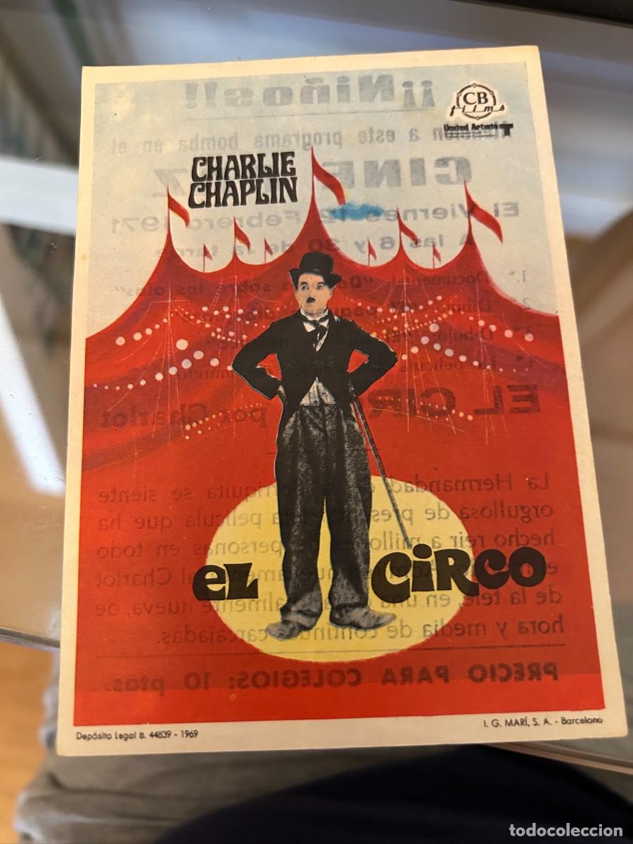 Cine: 2001 el circo charlie chapin cine paz barcelona con publicidad buen estado