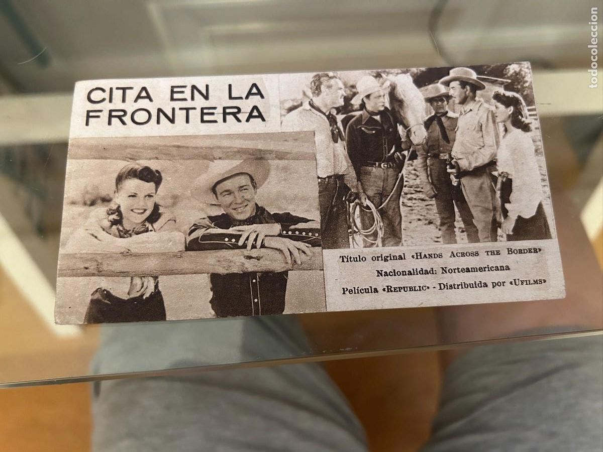 Cine: 2019 CITA EN LA FRONTERA CON PUBLICIDAD COMO SE VE BUEN ESTADO
