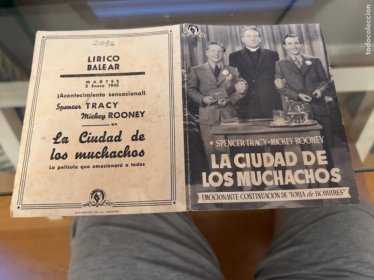 Cine: 2036 LA CIUDAD DE LOS MUCHACHOS CINE LIRICO BALEAR BARCELONA CON PUBLICIDAD BUEN ESTADO