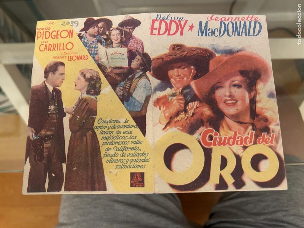 Cine: 2039 CIUDAD DEL ORO CINEMA CAZALLA MUY BUEN ESTADO CON PUBLICIDAD
