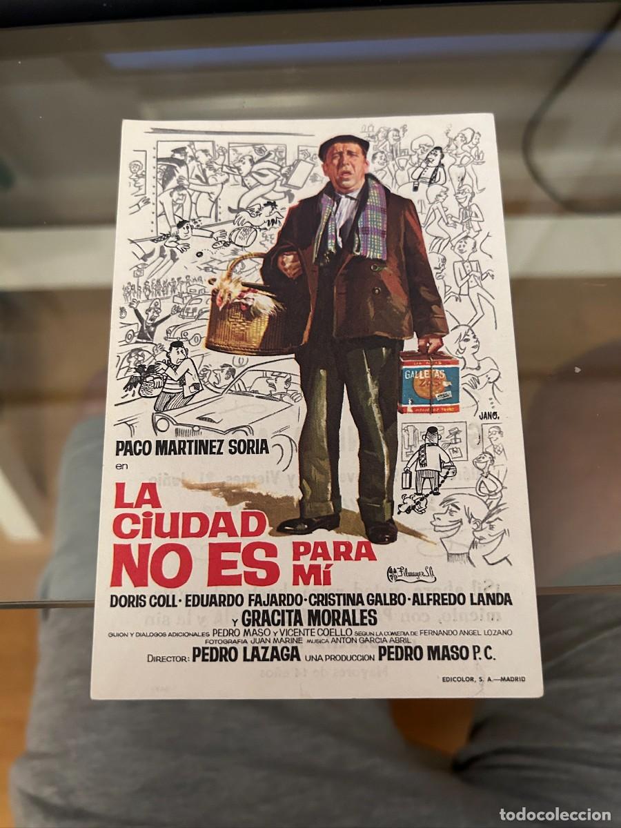 Cine: 2047 LA CIUDAD NO ES PARA MI PACO MARTINES SORIA CINE ALGORTA MADRID NUEVO CON PUBLICIDAD