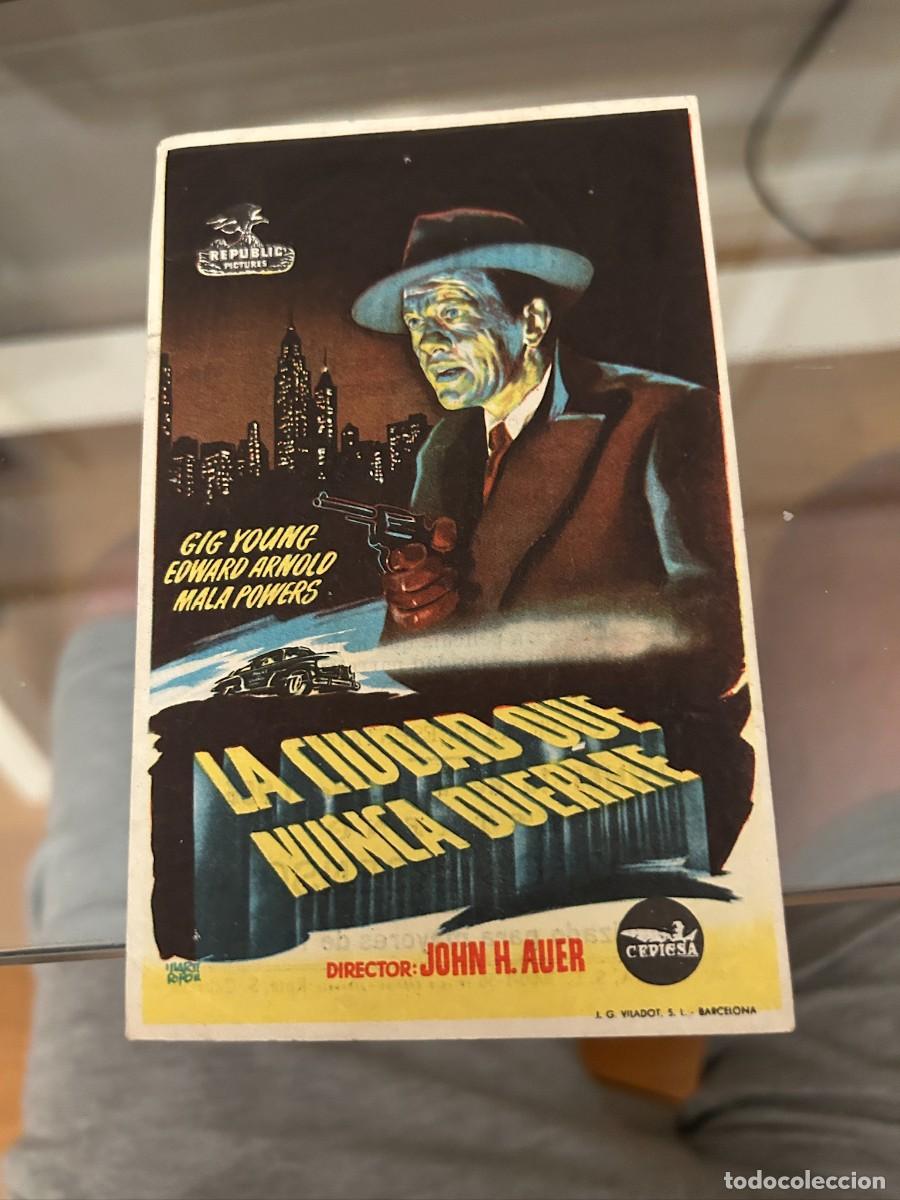 Cine: 2050 LA CIUDAD QUE NUNCA DUERME TEATRO ARGENSOLA ZARAGOZA BUEN ESTADO CON PUBLICIDAD