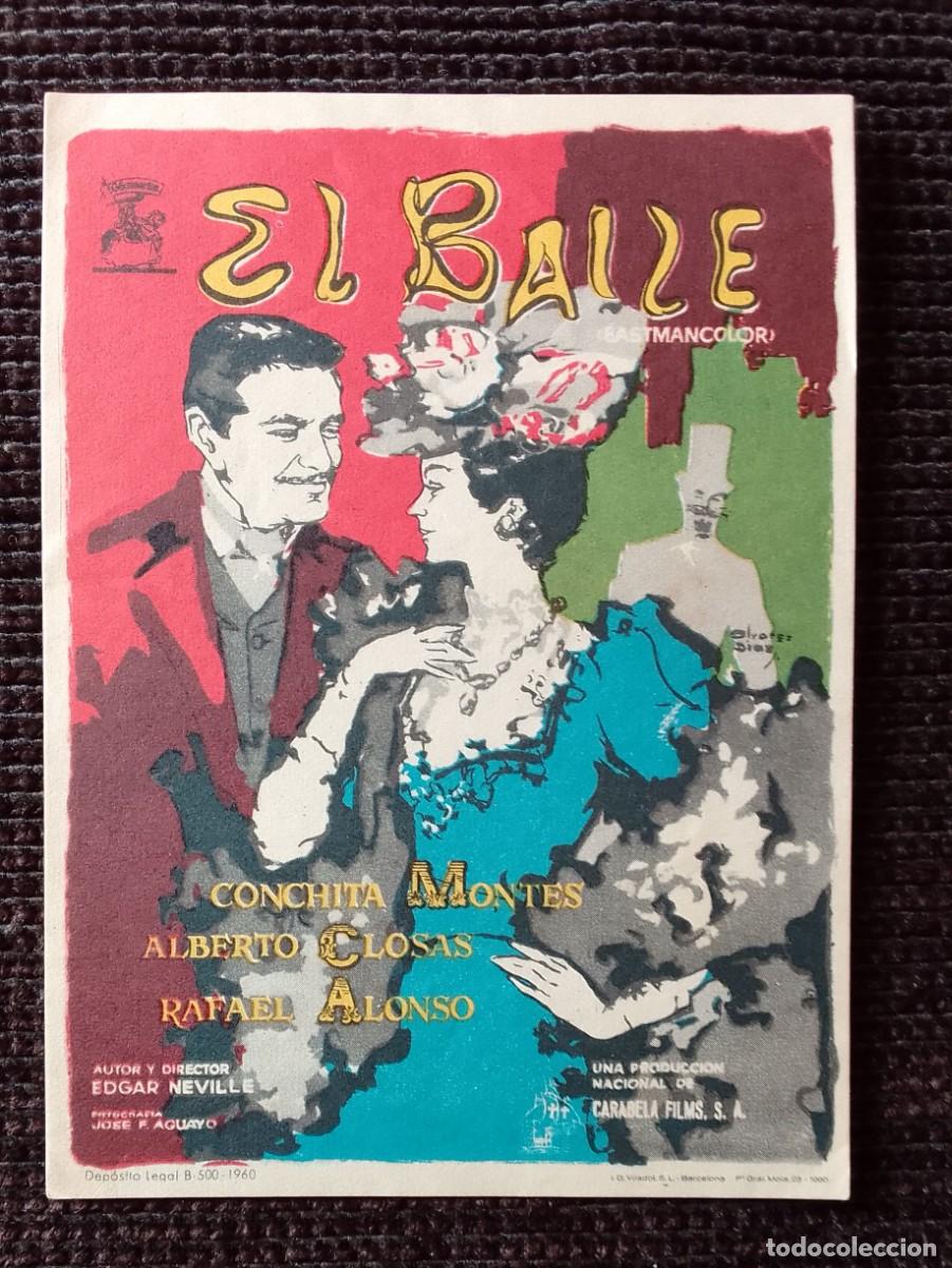 Cine: PROGRAMA DE CINE. EL BAILE. CONCHITA MONTES. ALBERTO CLOSAS. DE MANO.