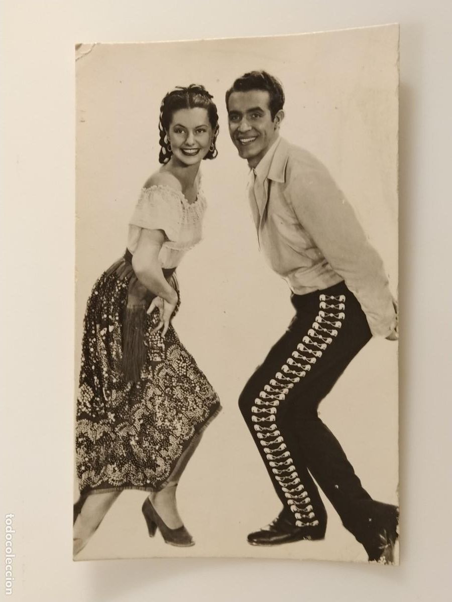 Cine: R. MONTALBAN Y CYD CHARISSE - LA RASPA - PROGRAMA DE CINE - POSTAL (116.929)
