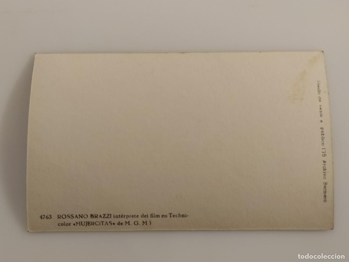 Cine: ROSANDO BRAZZI - MUJERCITAS - PROGRAMA DE CINE - POSTAL (116.936) - Foto 2