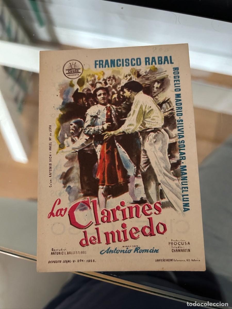 Cine: 2062 los clarines del miedo cine coso zaragoza buen estado con publicidad