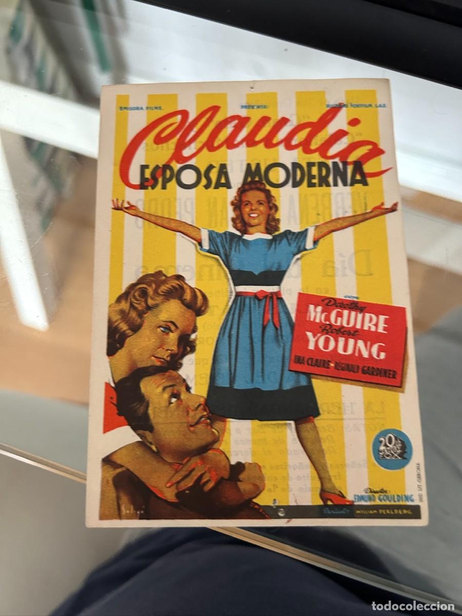 Cine: 2065 claudia esposa moderna dia del cinema gerona buen estado con publicidad