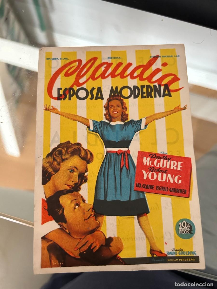 Cine: 2066 claudia esposa moderna cine dorado zaragoza buen estado con publicidad