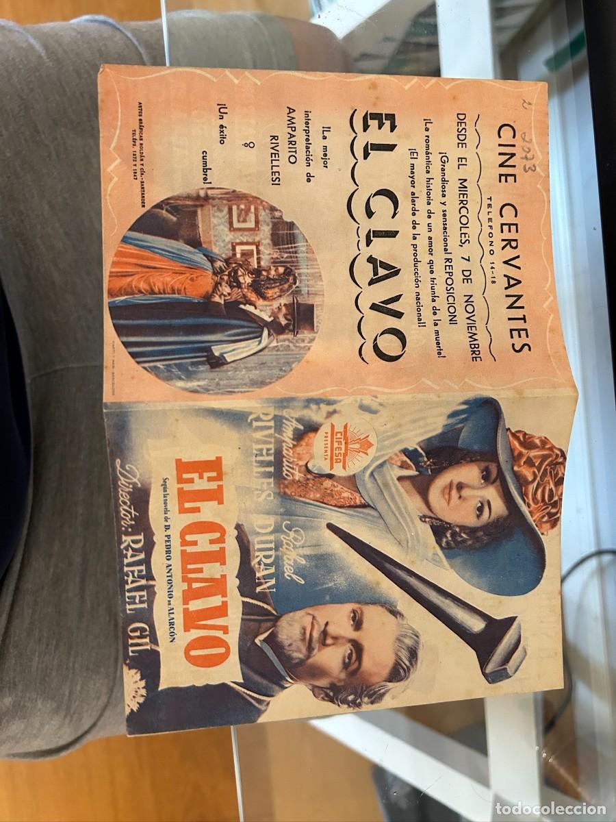Cine: 2073 el clavo cine cervantes santander con publicidad buen estado