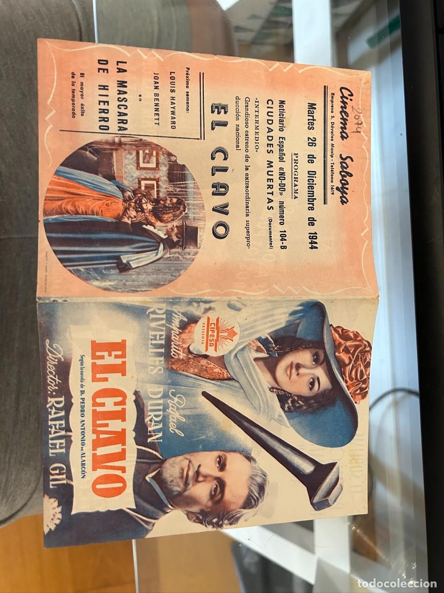 Cine: 2074 el clavo cinema saboya castellon buen estado con publicidad