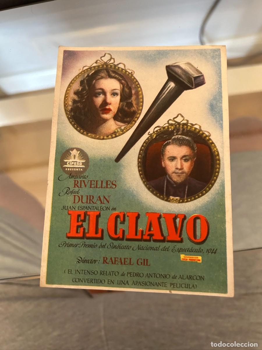 Cine: 2075 el clavo amparito rivelles y rafael duran sin publicidad escrito con lapiz se borra buen estado