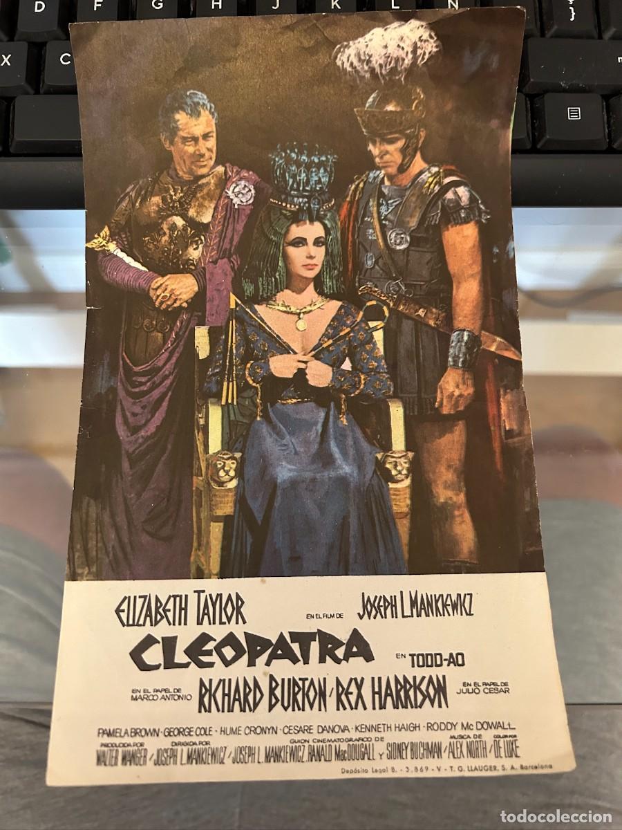 Folhetos de m&atilde;o de filmes antigos de cinema: 2081 cleopatra barcelona buen estado sin publicidad