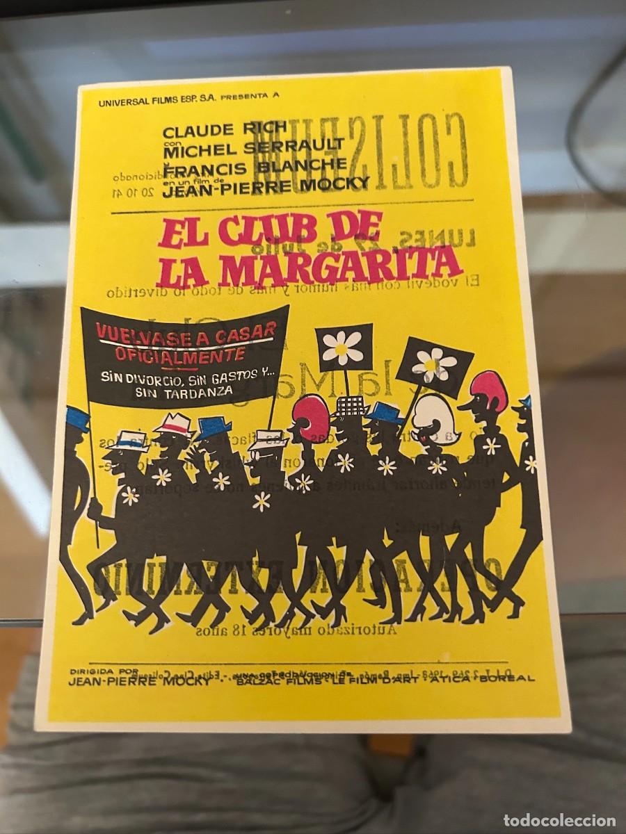 Cine: 2093 el club de la margarita cine coliseum tarragona con publicidad buen estado