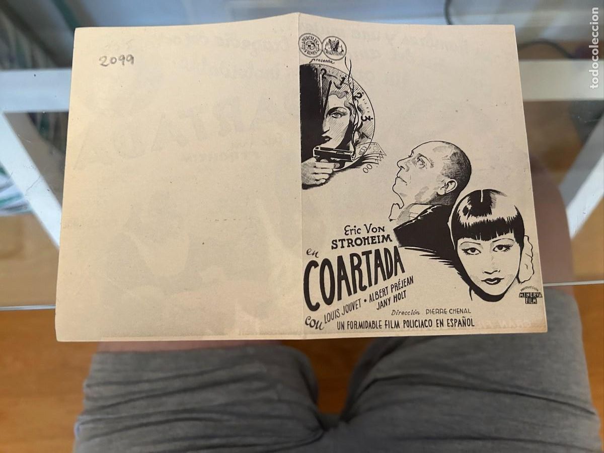 Cine: 2099 COARTADA SIN PUBLICIDAD BUEN ESTADO