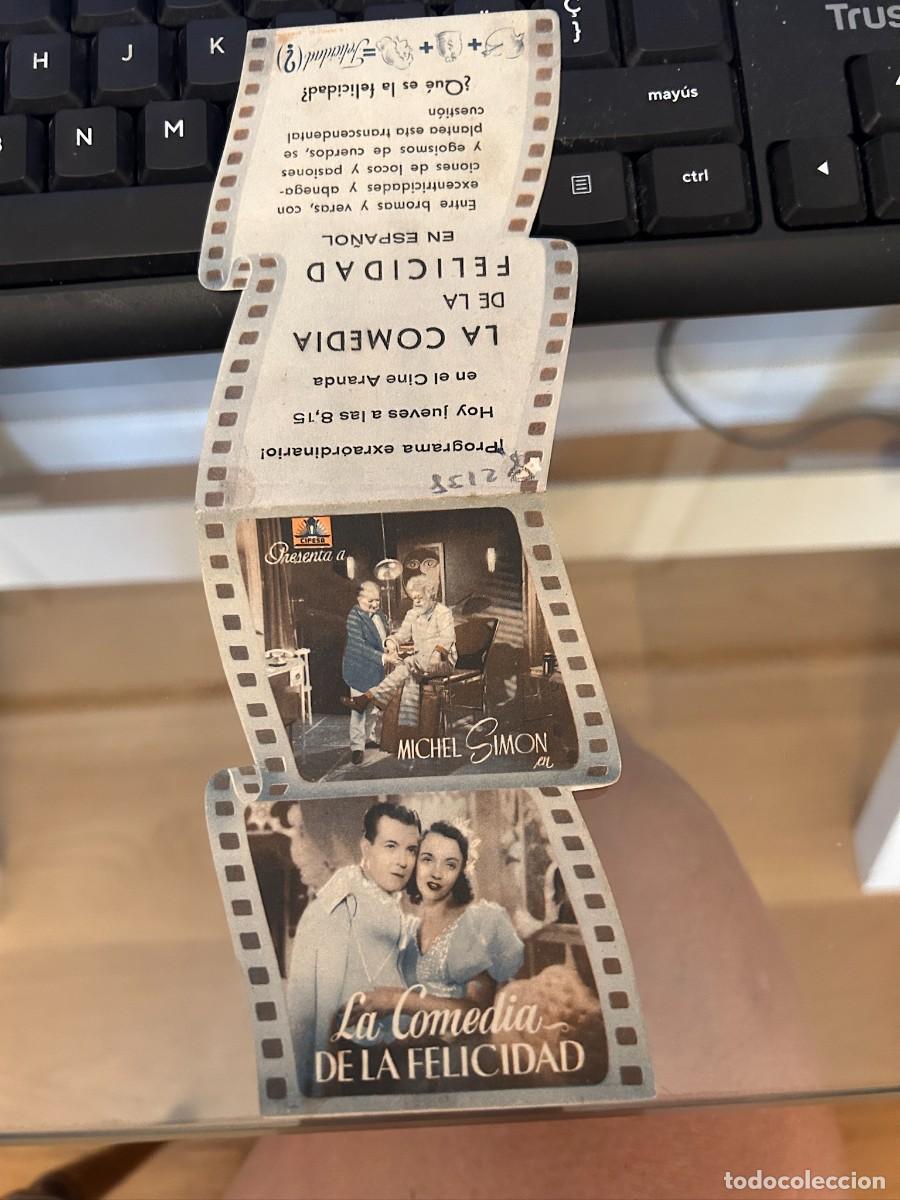 Cine: 2138 LA COMEDIA DE LA FELICIDAD CINE ARANDA CON PUBLICIDAD BUEN ESTADO