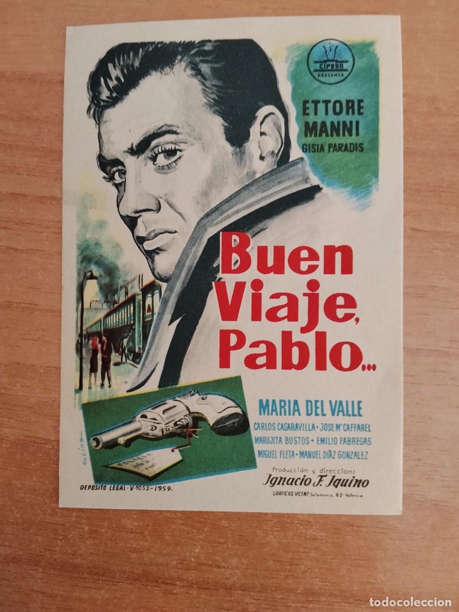 Cine: ROSA-PROGRAMA DE LA PELICULA --BUEN VIAJE PABLO - Foto 1