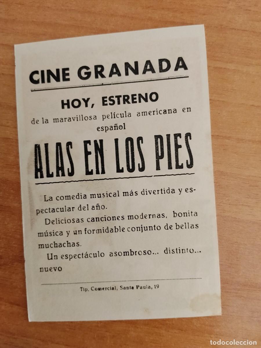 Cine: ROSA-PROGRAMA DE LA PELICULA --ALAS EN LOS PIES ct - Foto 2