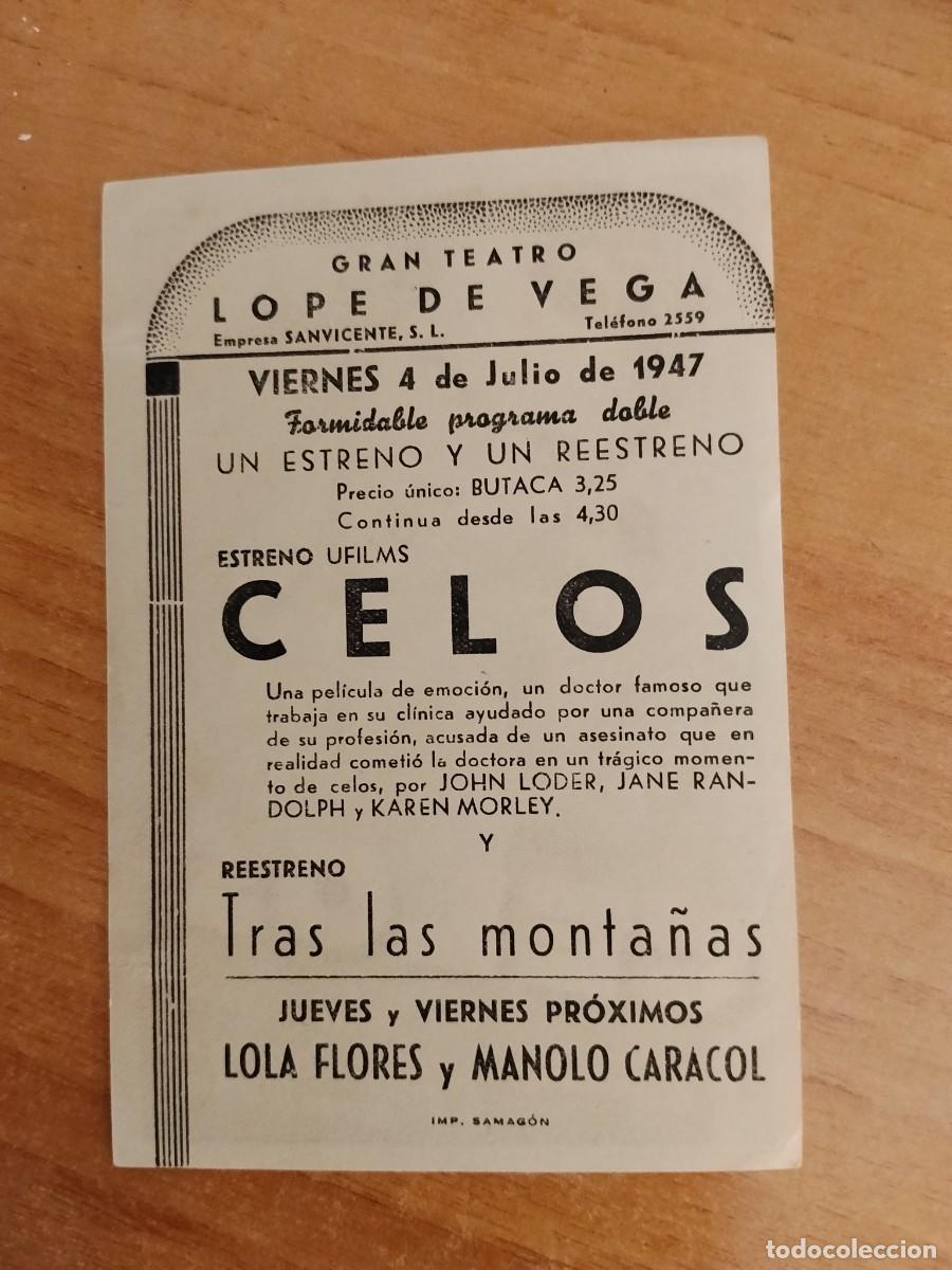 Cine: ROSA-PROGRAMA DE LA PELICULA --CELOS ct - Foto 2