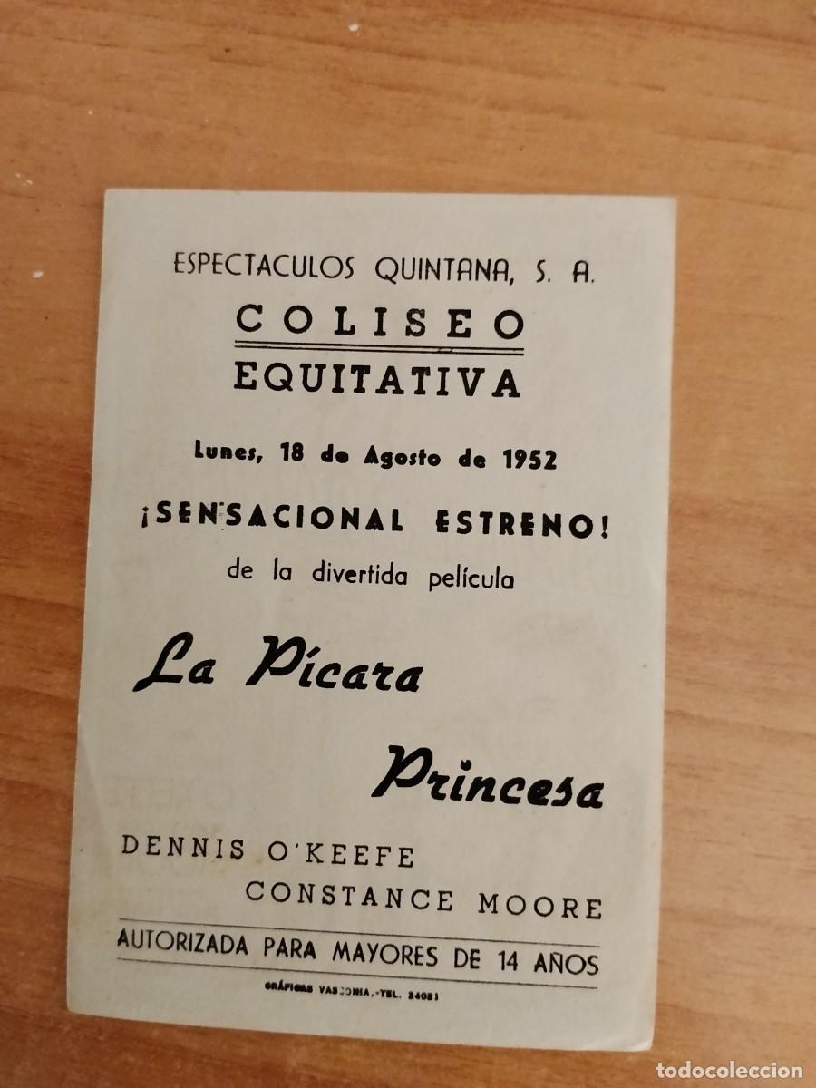 Cine: ROSA-PROGRAMA DE LA PELICULA --LA PICARA PRINCESA ct - Foto 2