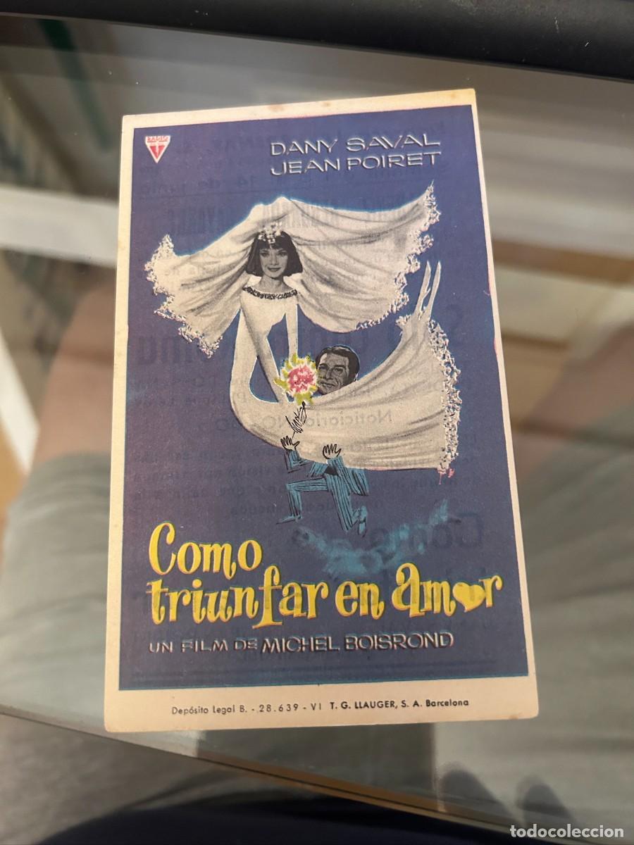 Cine: 2166 COMO TRIUNFAR EN AMOR CINE ALBENIZ Y OTROS BARCELONA CON PUBLICIDAD BUEN ESTADO